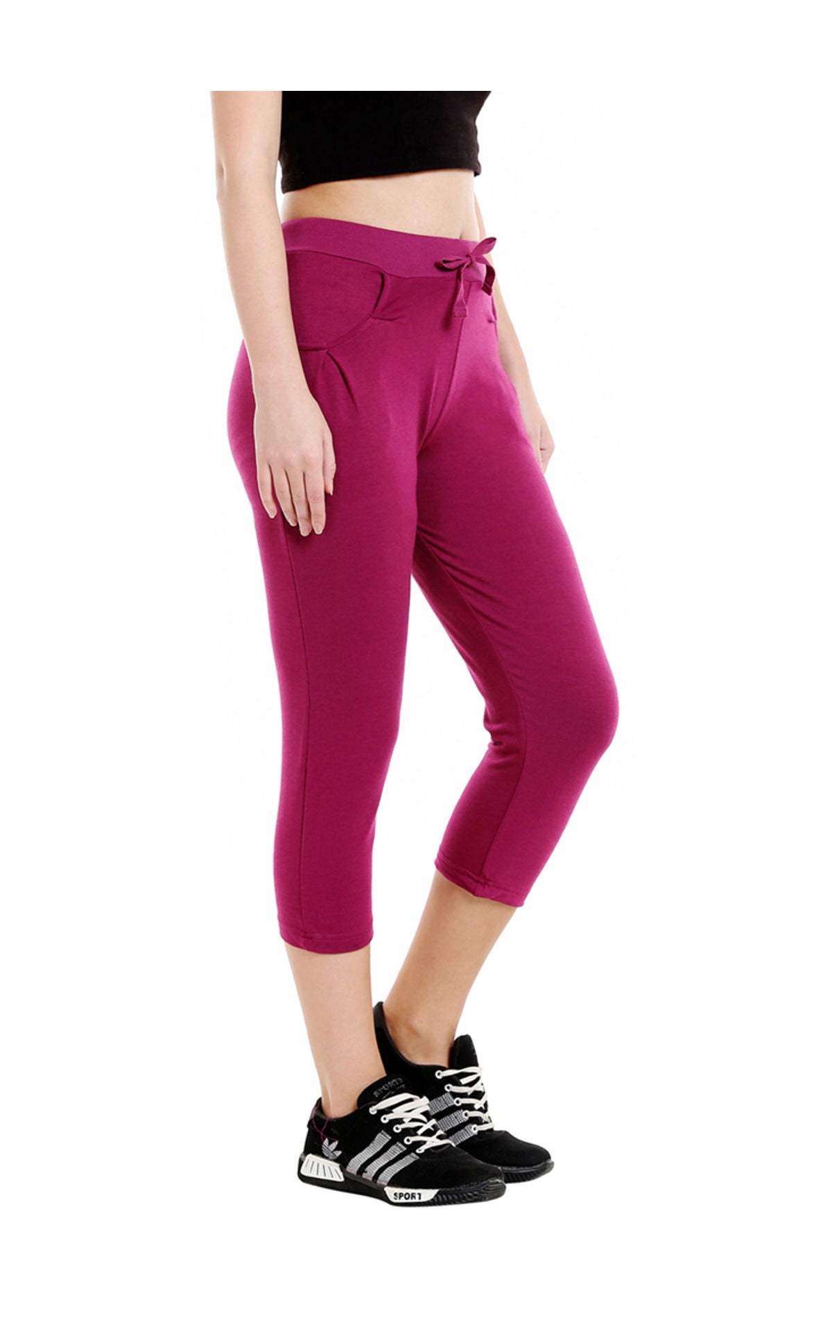 Bodyactive Women Wine Capris-LC1-WIN