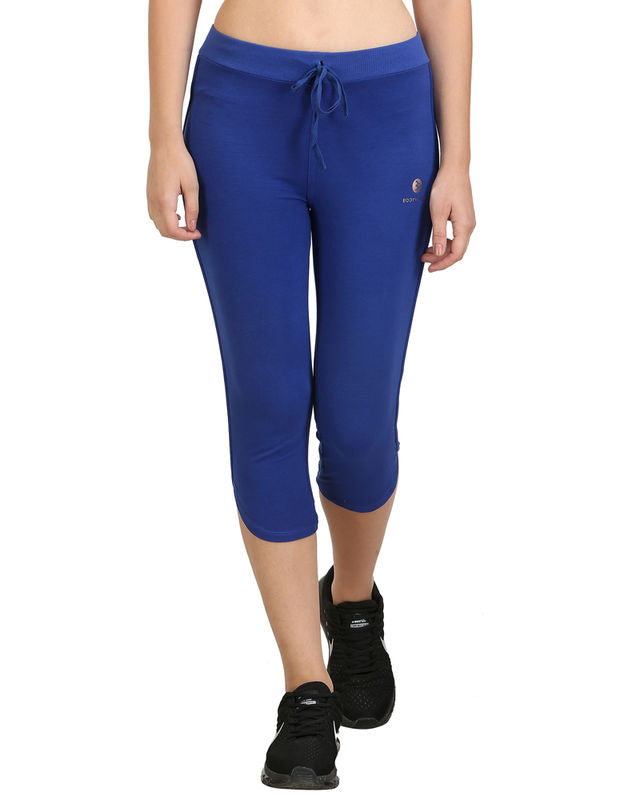 Bodyactive Women Royal Blue Capris-LC2-RBL