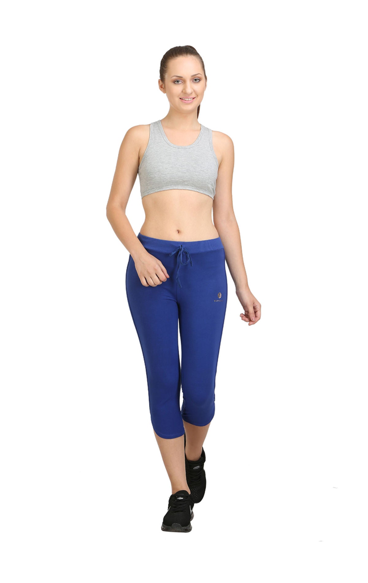 Bodyactive Women Royal Blue Capris-LC2-RBL