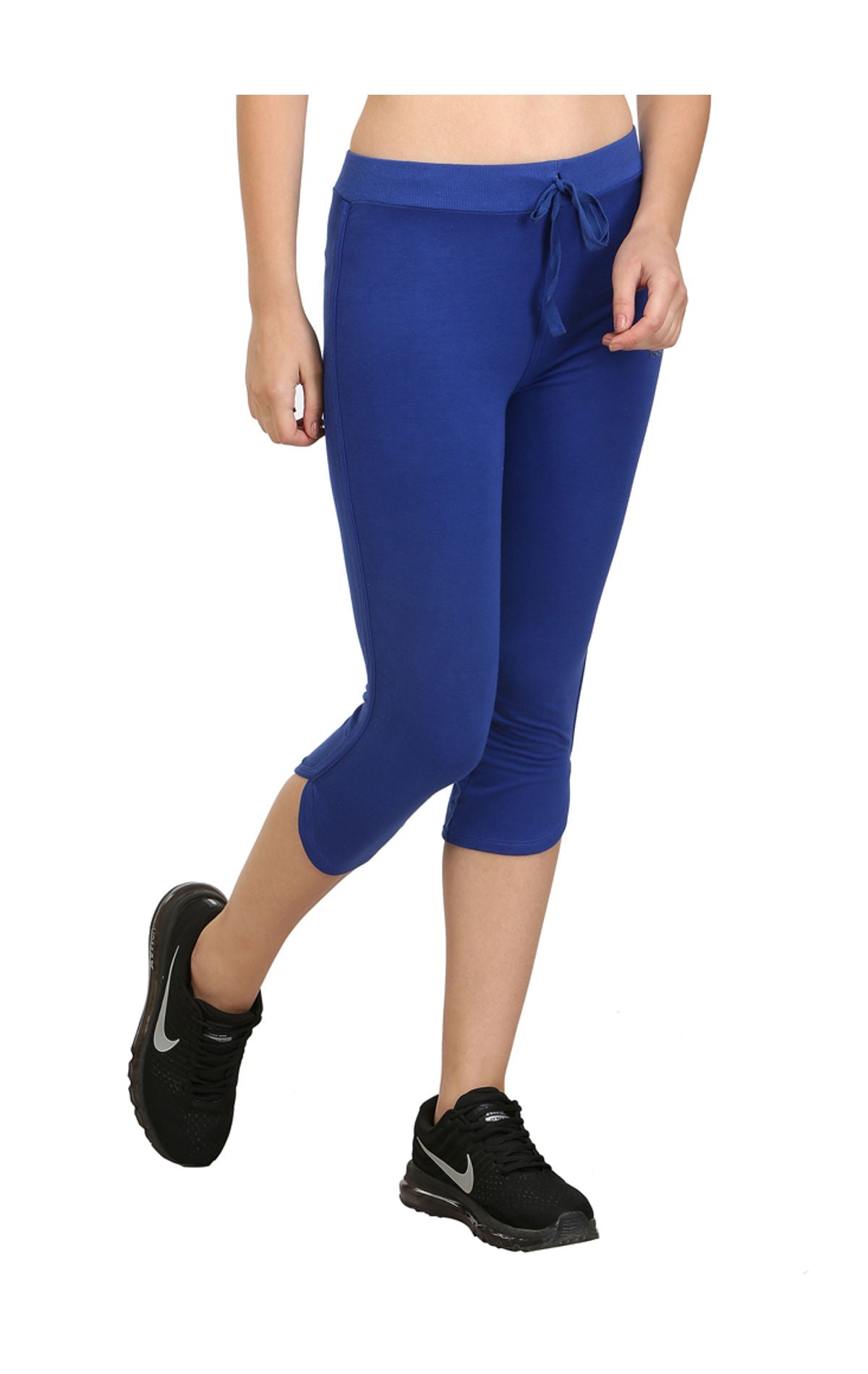 Bodyactive Women Royal Blue Capris-LC2-RBL