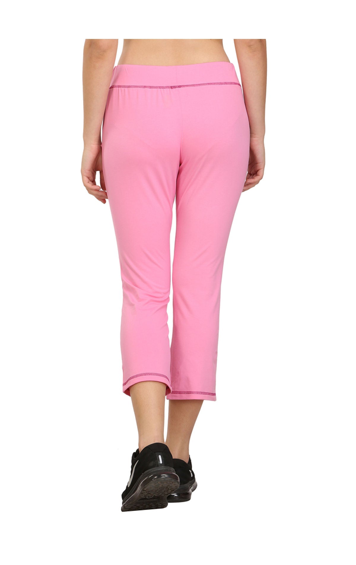 Bodyactive Women Light Pink Capris-LC3-LPI