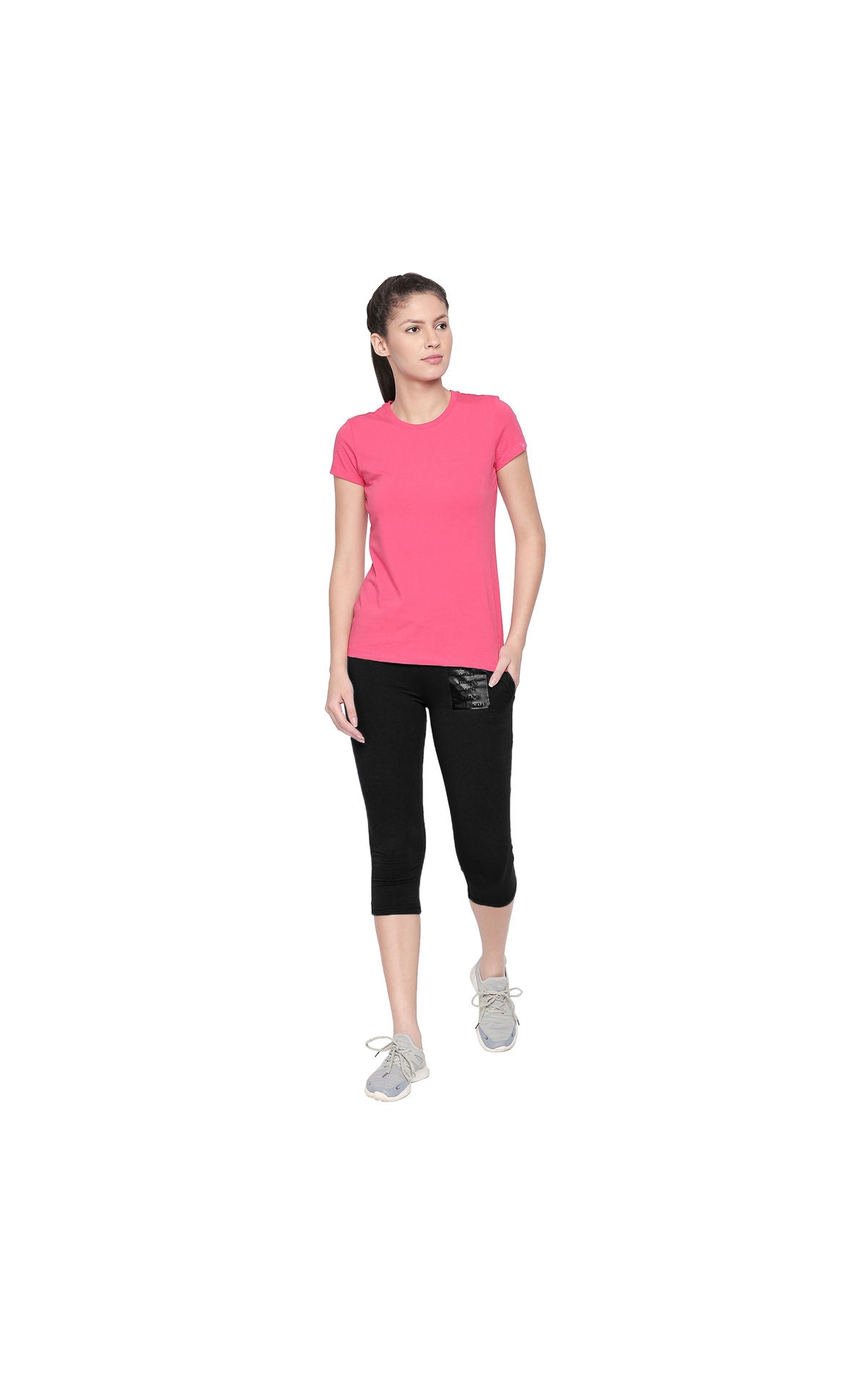 Bodyactive Women Capris-LC5-BLACK