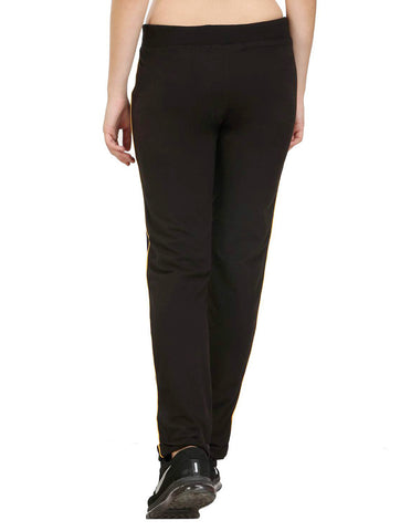 Bodyactive Women Black Trackpant-LL1-BLK