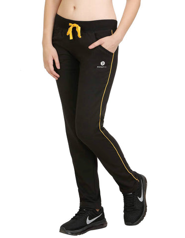 Bodyactive Women Black Trackpant-LL1-BLK