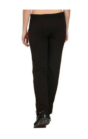 Bodyactive Women Black Trackpant-LL1-BLK