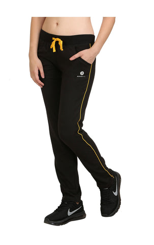 Bodyactive Women Black Trackpant-LL1-BLK