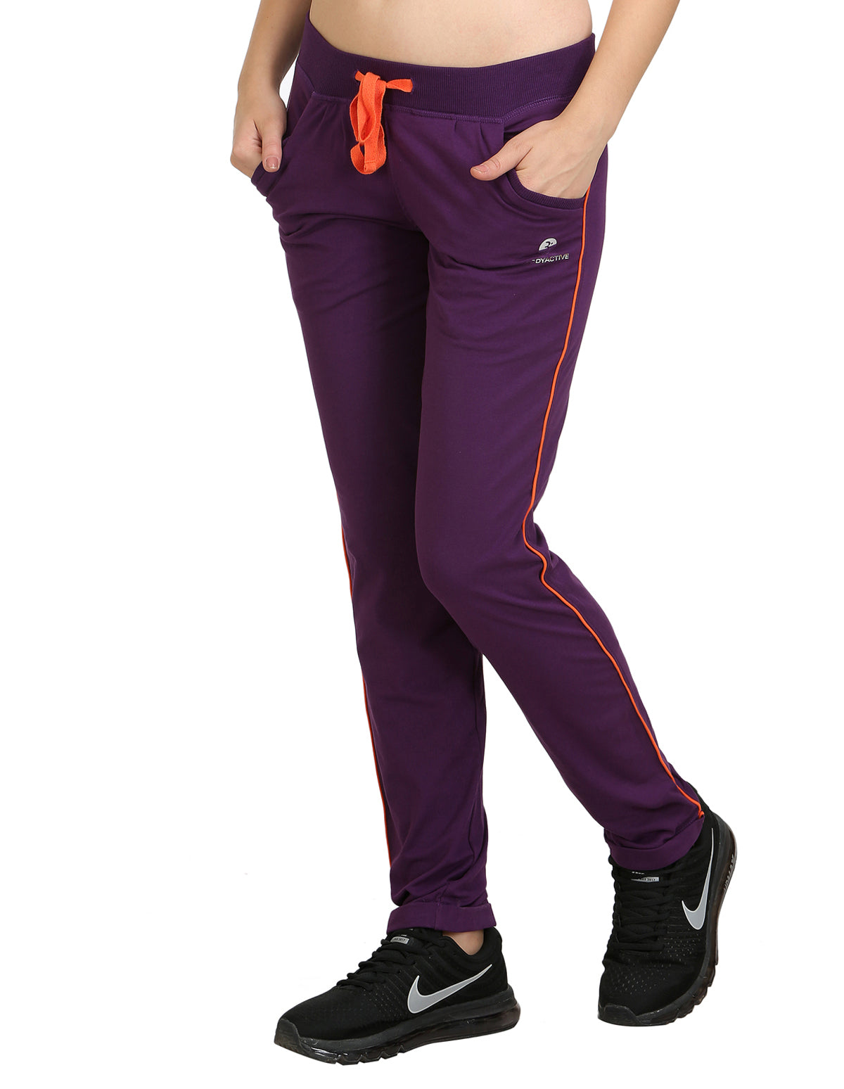 Bodyactive Women Dark Purple Trackpant-LL1-DPU