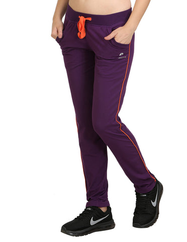 Bodyactive Women Dark Purple Trackpant-LL1-DPU