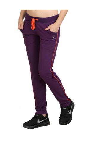 Bodyactive Women Dark Purple Trackpant-LL1-DPU