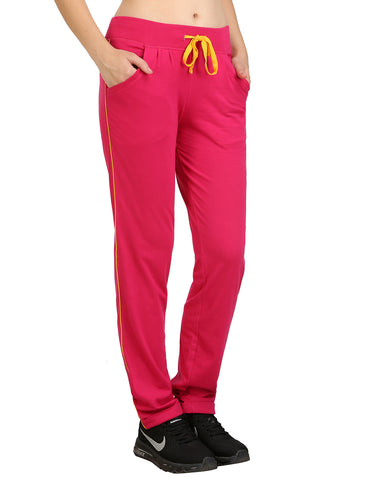 Bodyactive Women Fuchsia Trackpant-LL1-FUS