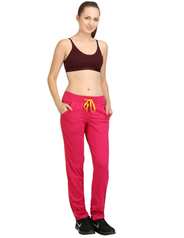 Bodyactive Women Fuchsia Trackpant-LL1-FUS