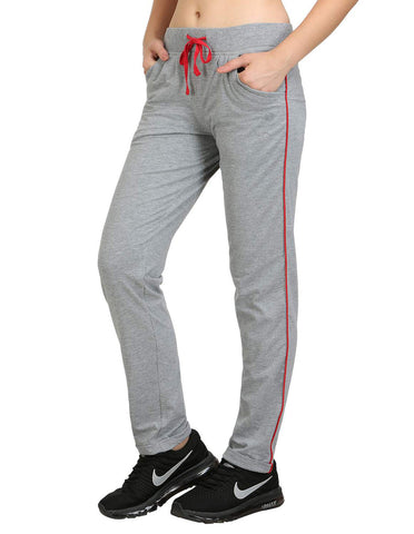 Bodyactive Women Grey Melange Trackpant-LL1-GRML