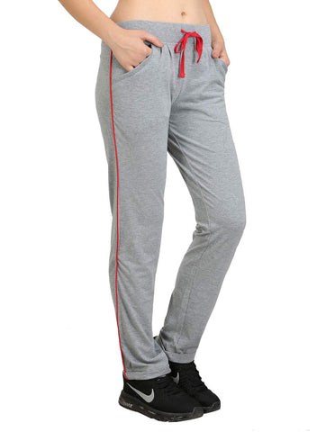 Bodyactive Women Grey Melange Trackpant-LL1-GRML