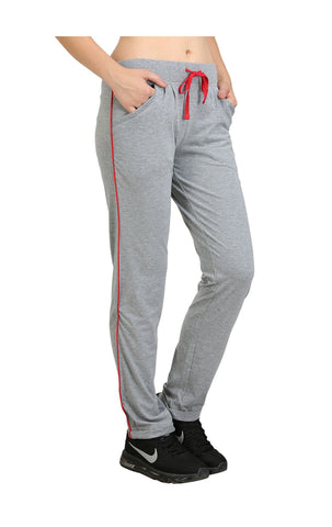 Bodyactive Women Grey Melange Trackpant-LL1-GRML