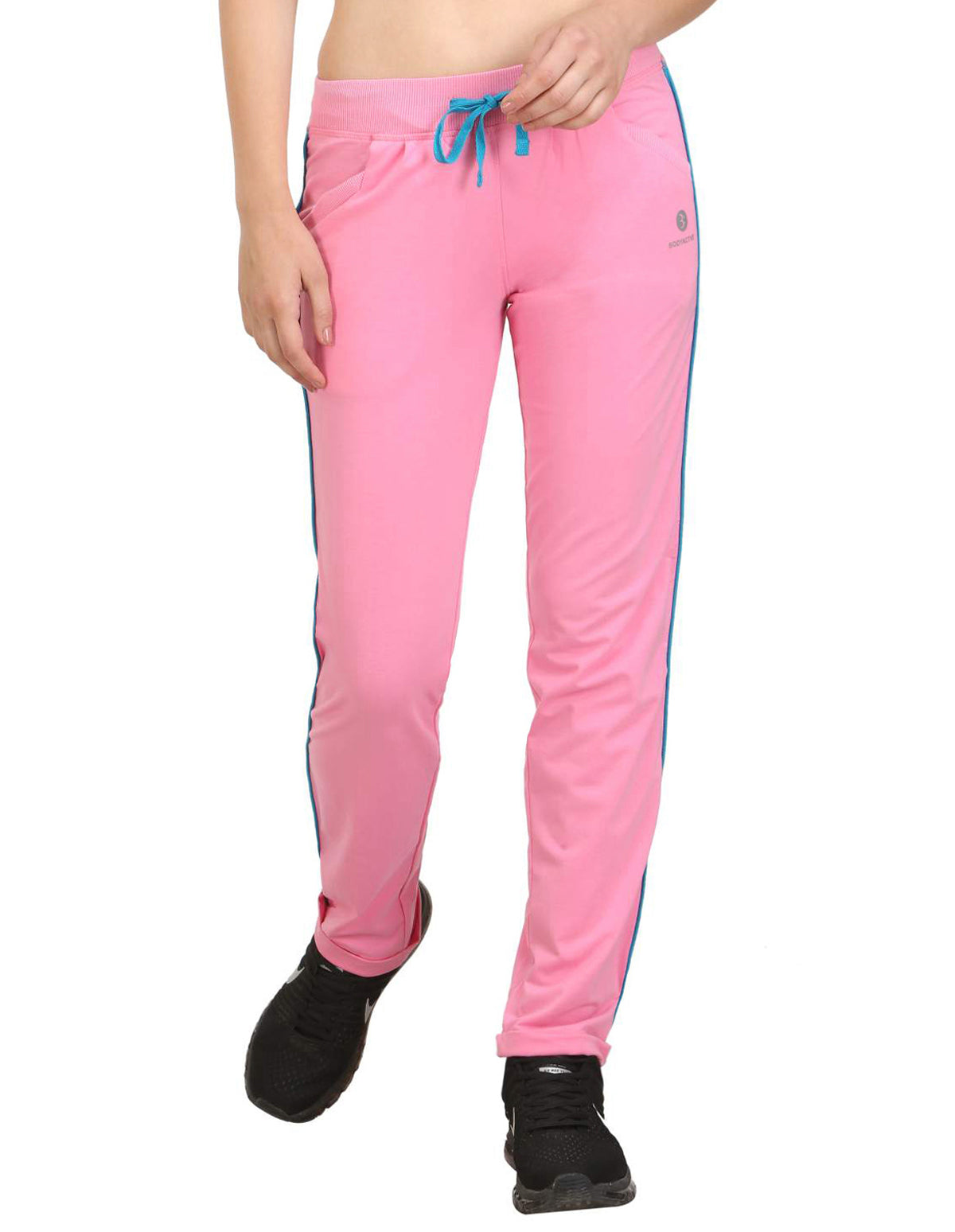 Bodyactive Women Light Pink Trackpant-LL1-LPI