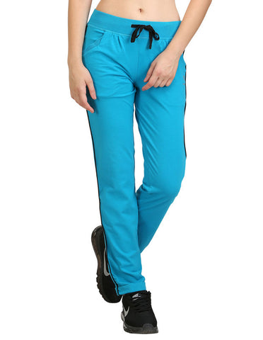 Bodyactive Women Turquoise Trackpant-LL1-TURQ