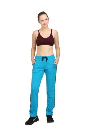 Bodyactive Women Turquoise Trackpant-LL1-TURQ