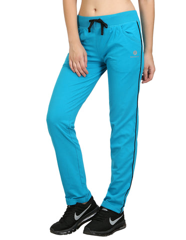 Bodyactive Women Turquoise Trackpant-LL1-TURQ