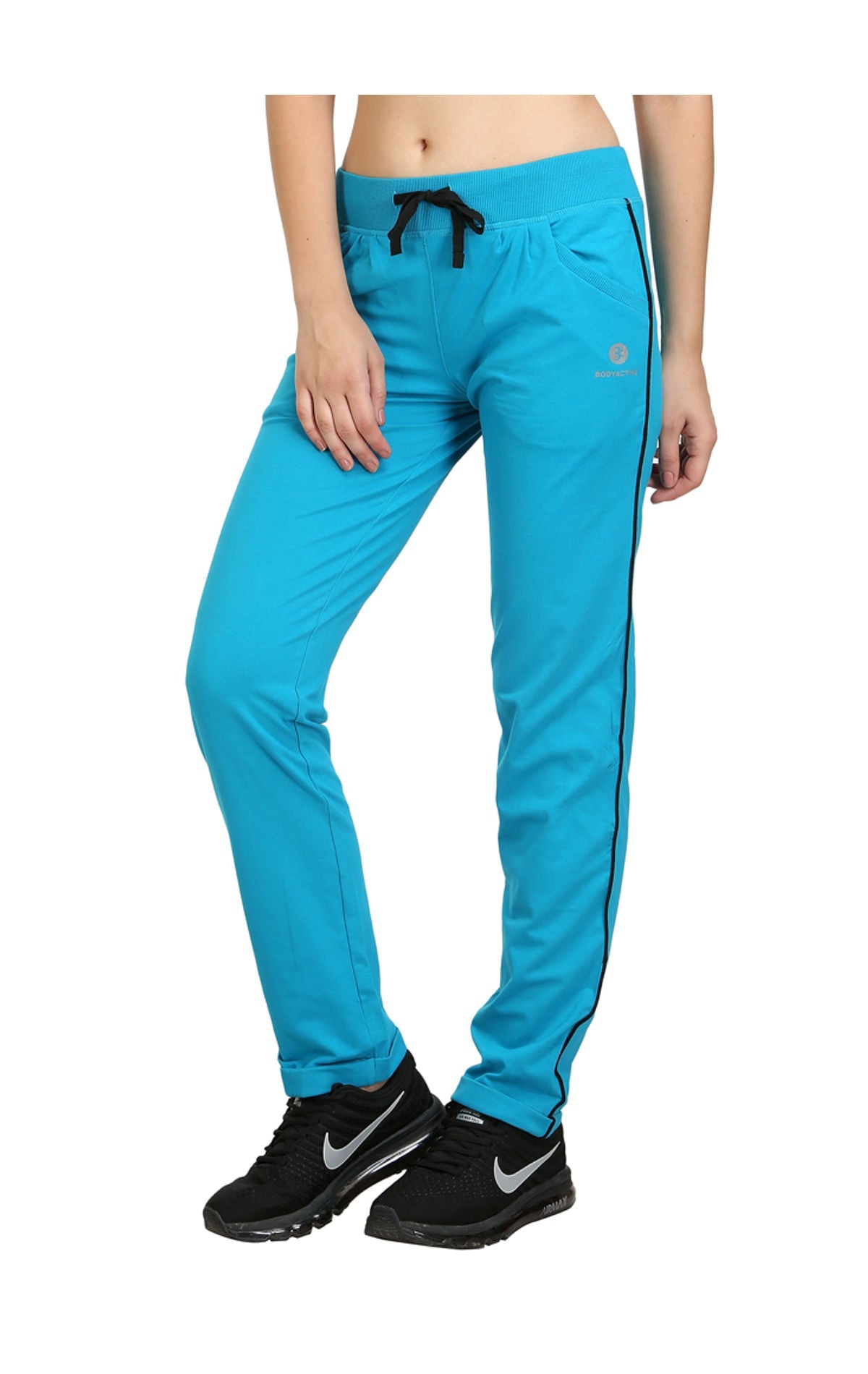 Bodyactive Women Turquoise Trackpant-LL1-TURQ