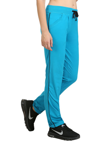 Bodyactive Women Turquoise Trackpant-LL1-TURQ