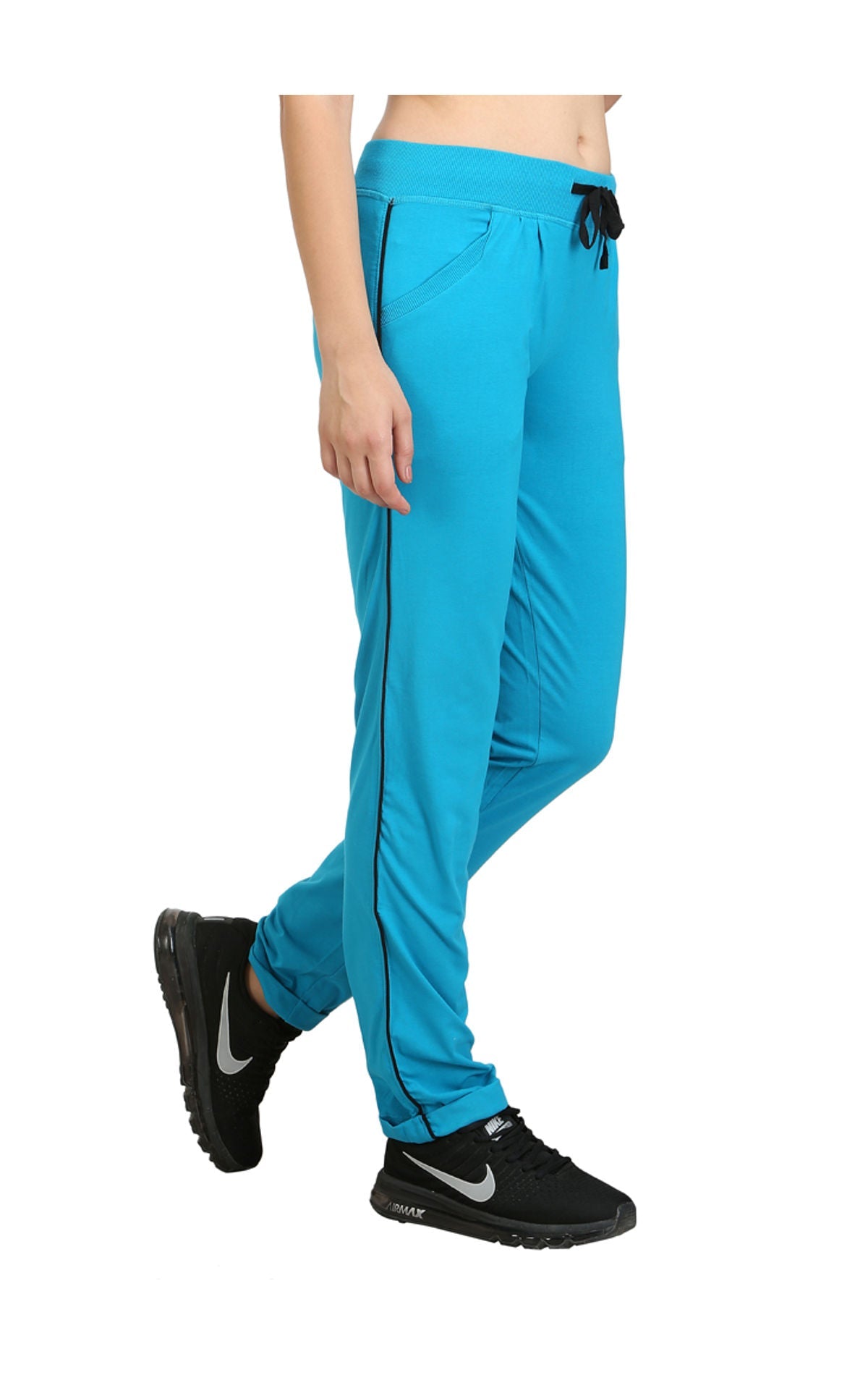 Bodyactive Women Turquoise Trackpant-LL1-TURQ