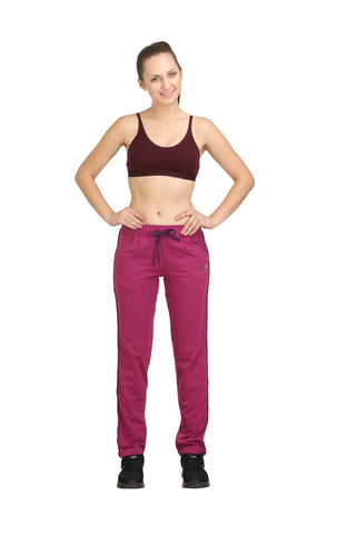 Bodyactive Women Wine Trackpant-LL1-WIN