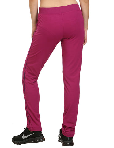 Bodyactive Women Wine Trackpant-LL1-WIN