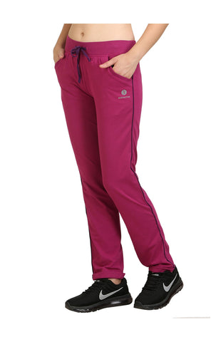 Bodyactive Women Wine Trackpant-LL1-WIN