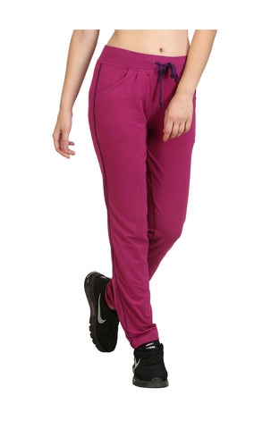 Bodyactive Women Wine Trackpant-LL1-WIN