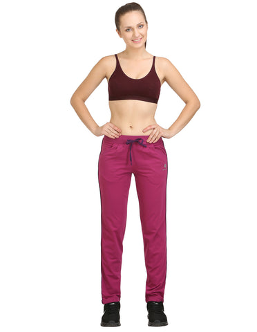 Bodyactive Women Wine Trackpant-LL1-WIN