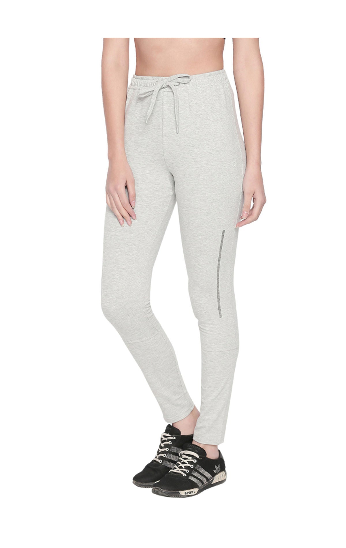 Bodyactive Women Zipper Trackpant-LL11-GRML