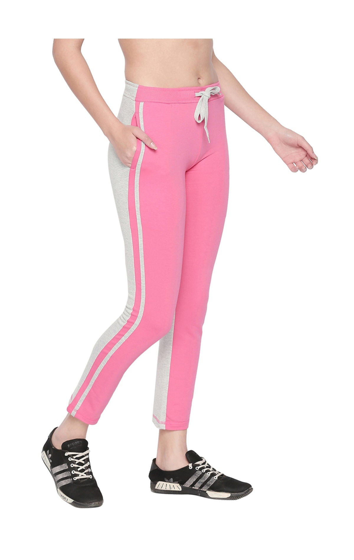 Bodyactive Women Fashion Trackpant-LL12-PINK