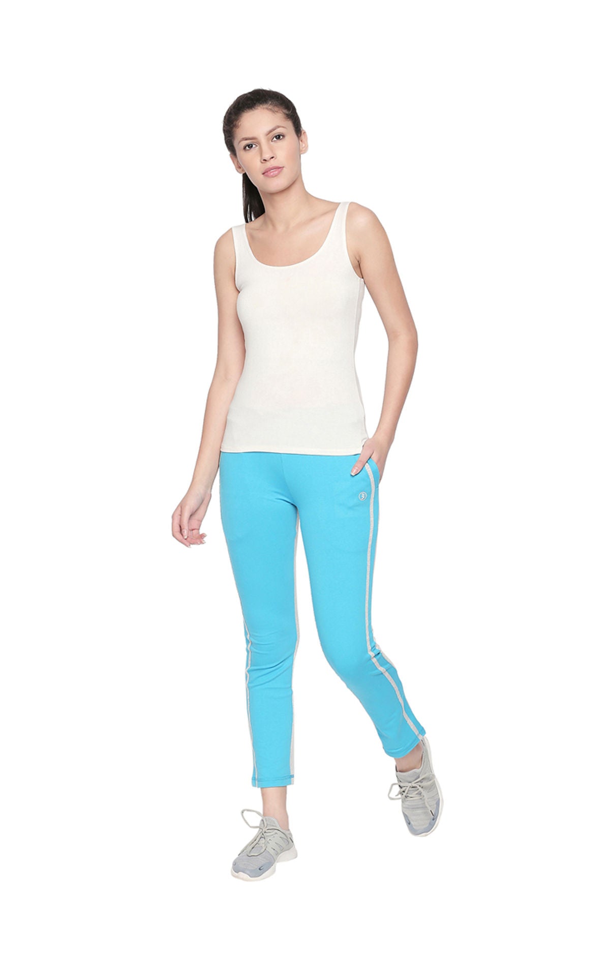 Bodyactive Women Fashion Trackpant-LL12-TURQUISE