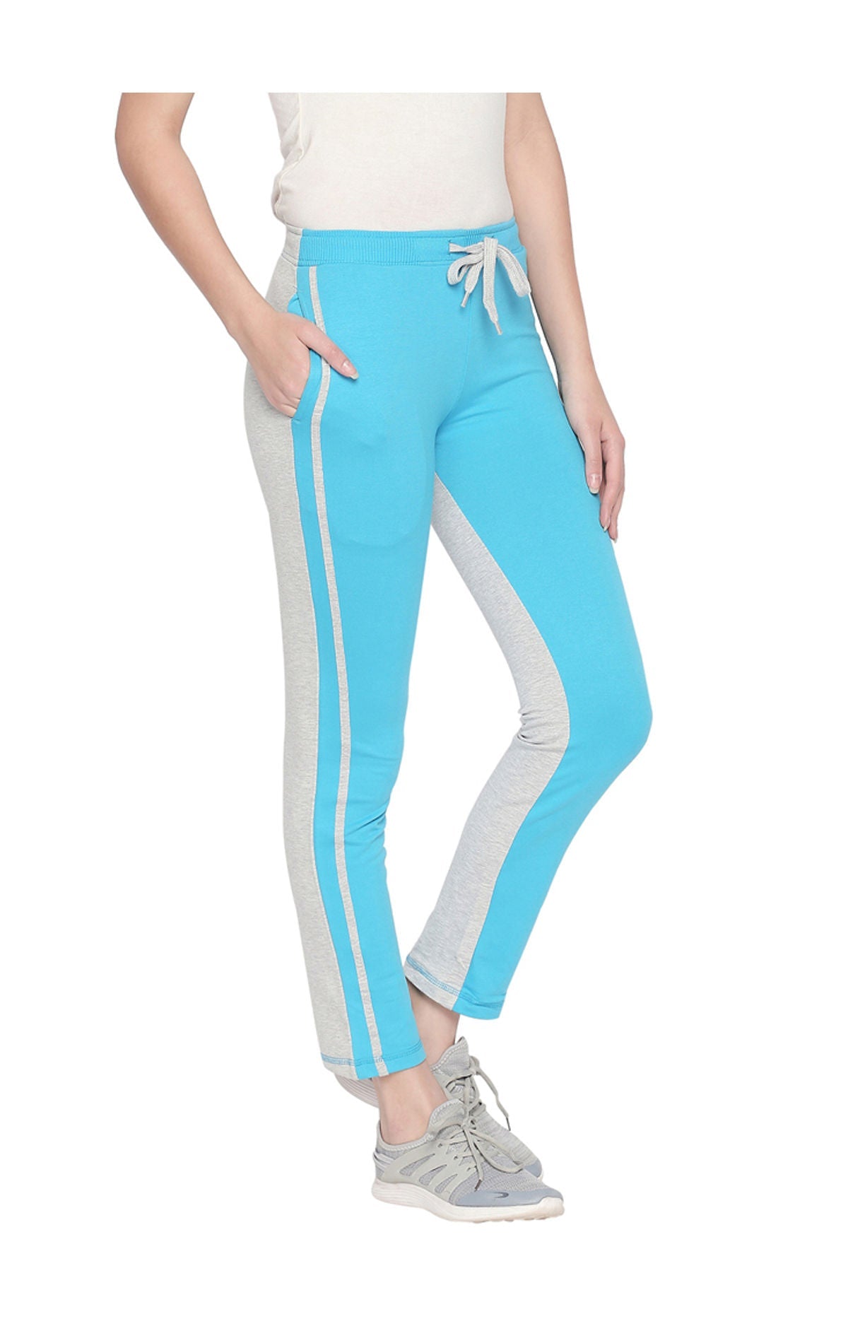 Bodyactive Women Fashion Trackpant-LL12-TURQUISE