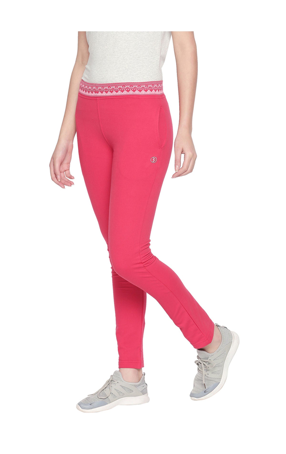 Bodyactive Women Printed Waist Band Trackpant-LL13-RANI