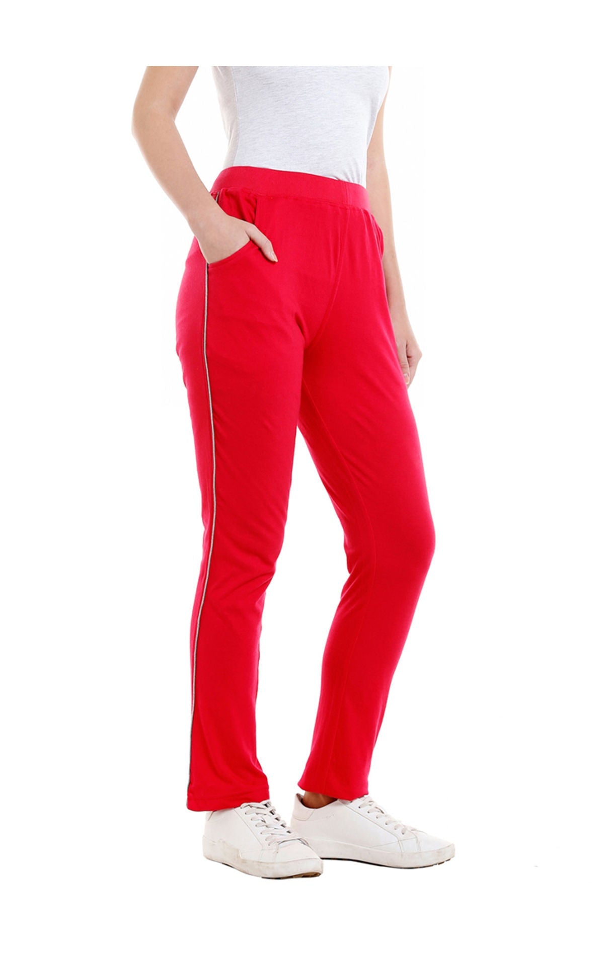 Bodyactive Women Fashion Lower in Red Colour-LL16-RED