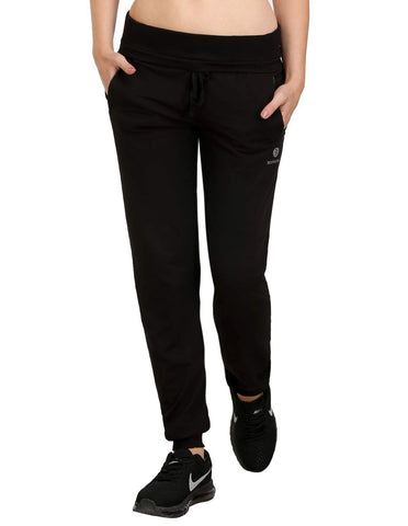 Bodyactive Women Black Trackpant-LL2-BLK