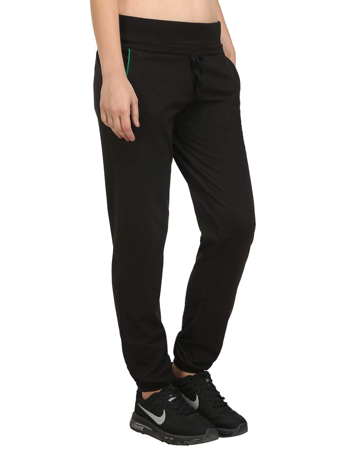 Bodyactive Women Black Trackpant-LL2-BLK