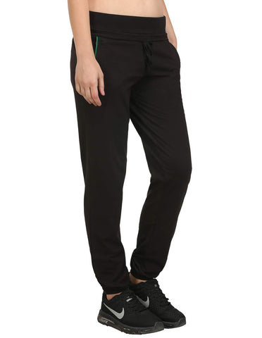 Bodyactive Women Black Trackpant-LL2-BLK