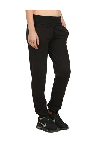 Bodyactive Women Black Trackpant-LL2-BLK