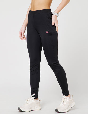 Women's Super Soft Cotton-Rich Regular Fit Track Pants – Black(LL27)
