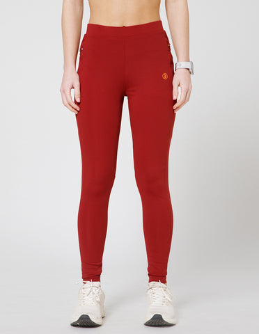 Women's Super Soft Cotton-Rich Regular Fit Track Pants – Burgundy(LL27)