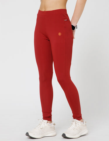 Women's Super Soft Cotton-Rich Regular Fit Track Pants – Burgundy(LL27)