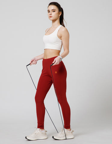 Women's Super Soft Cotton-Rich Regular Fit Track Pants – Burgundy(LL27)