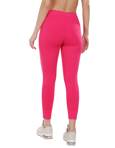 Bodyactive Pink Poly Lycra Fashion Women's Trackpant LL29-PINK