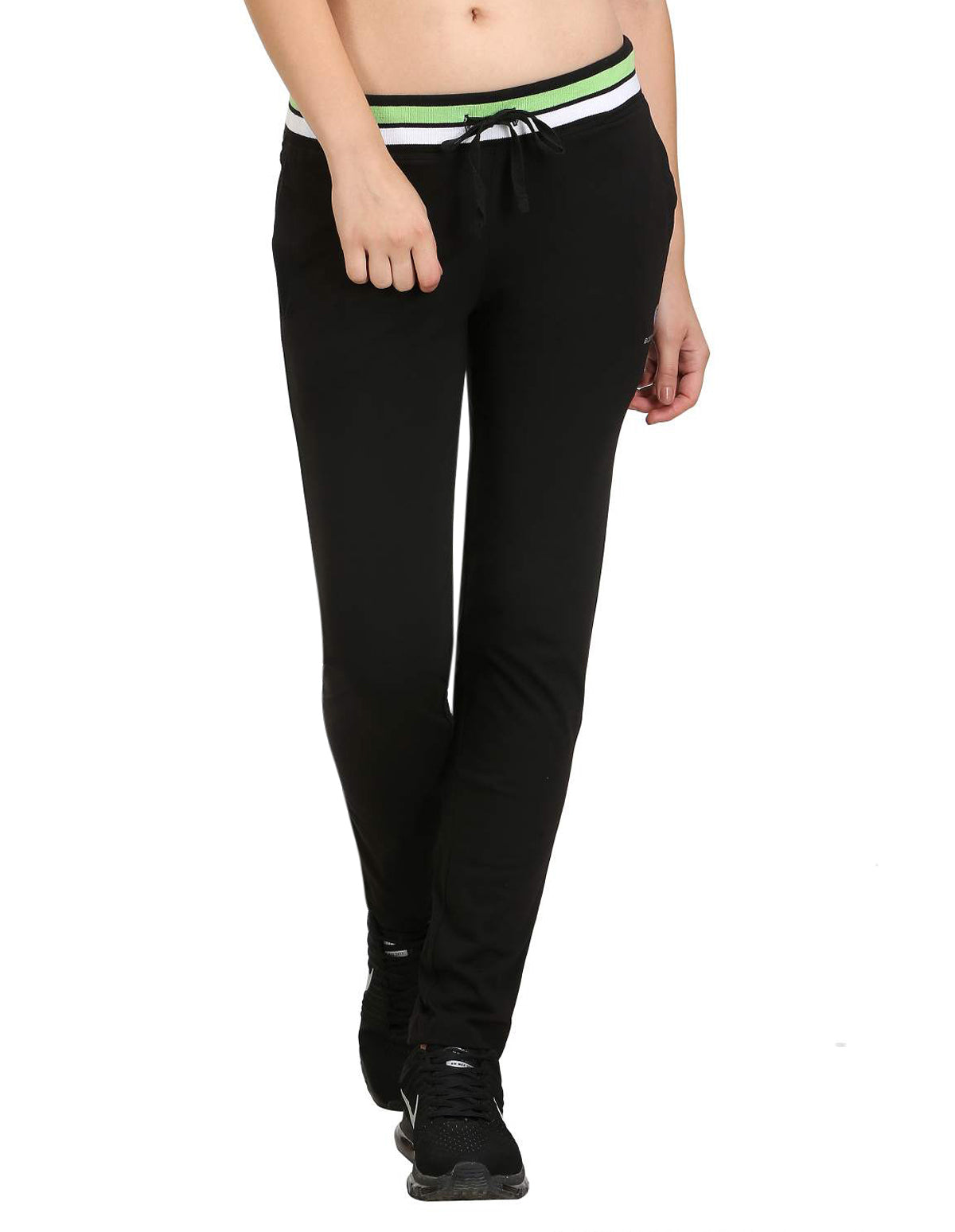 Bodyactive Women Black Trackpant-LL3-BLK