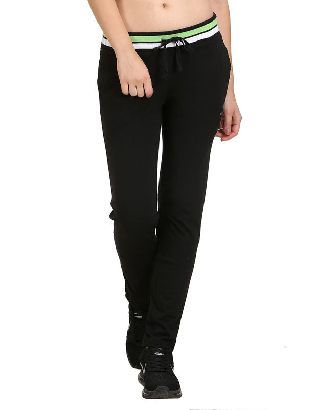 Bodyactive Women Black Trackpant-LL3-BLK