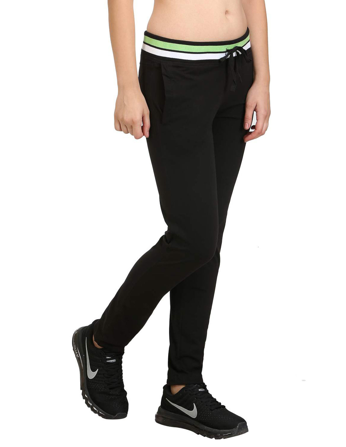 Bodyactive Women Black Trackpant-LL3-BLK