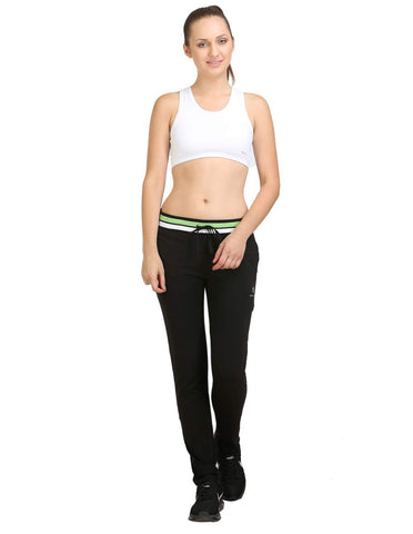 Bodyactive Women Black Trackpant-LL3-BLK