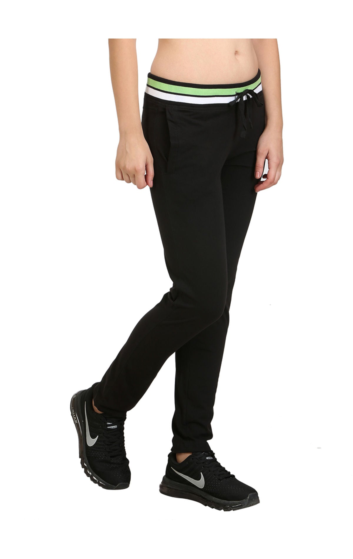 Bodyactive Women Black Trackpant-LL3-BLK